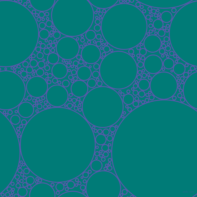 bubbles, circles, sponge, big, medium, small, 3 pixel line width, Rich Blue and Surfie Green circles bubbles sponge soap seamless tileable