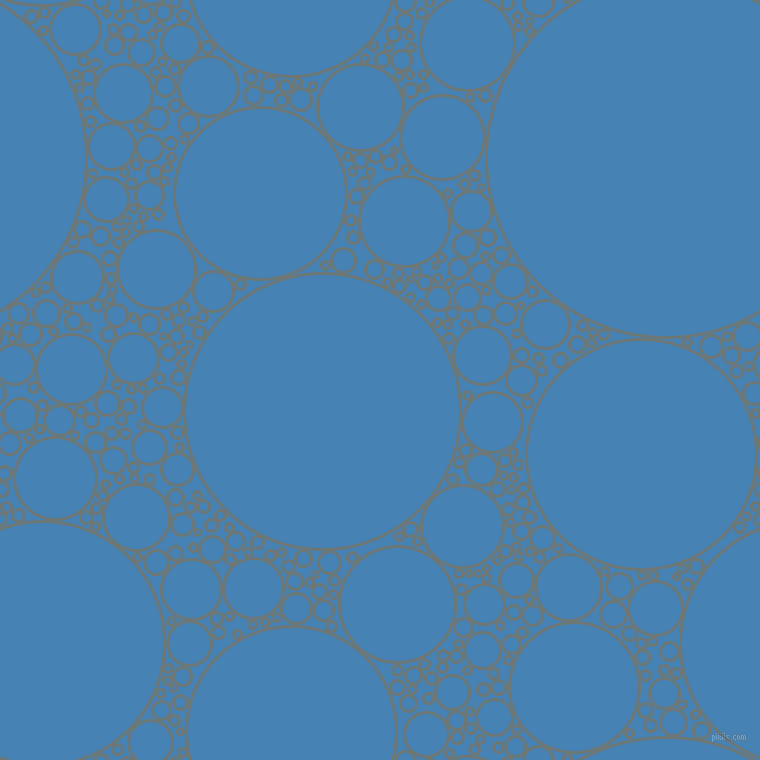 bubbles, circles, sponge, big, medium, small, 3 pixel line width, Rolling Stone and Steel Blue circles bubbles sponge soap seamless tileable