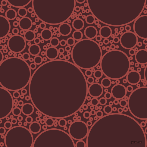 bubbles, circles, sponge, big, medium, small, 5 pixel line width, Roof Terracotta and Bulgarian Rose circles bubbles sponge soap seamless tileable