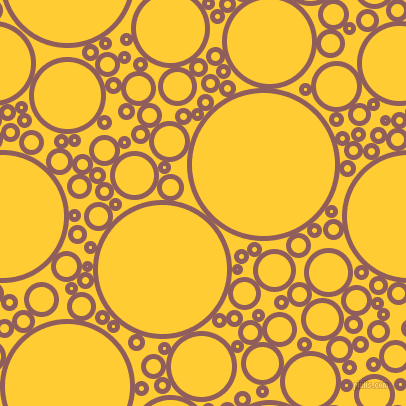 bubbles, circles, sponge, big, medium, small, 5 pixel line width, Rose Taupe and Sunglow circles bubbles sponge soap seamless tileable