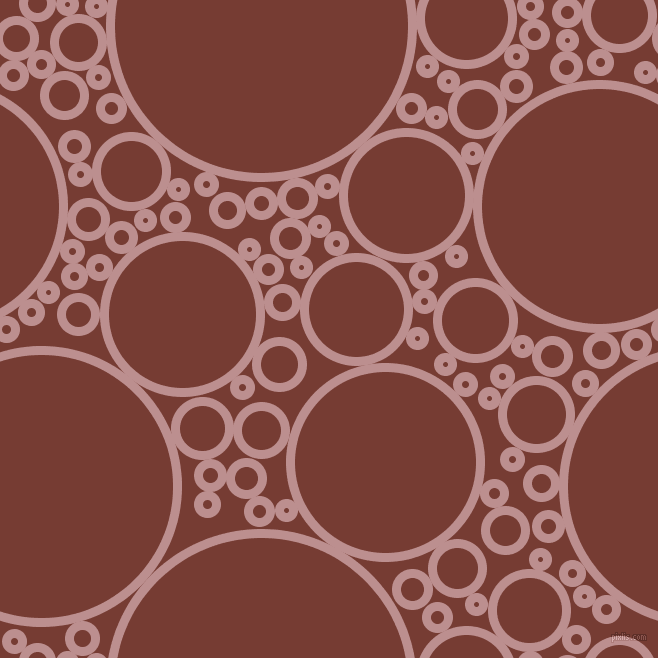 bubbles, circles, sponge, big, medium, small, 9 pixel line width, Rosy Brown and Crown Of Thorns circles bubbles sponge soap seamless tileable