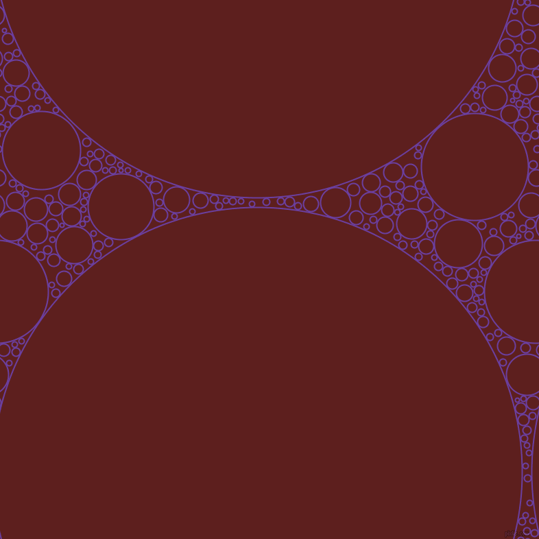bubbles, circles, sponge, big, medium, small, 2 pixel line width, Royal Purple and Red Oxide circles bubbles sponge soap seamless tileable