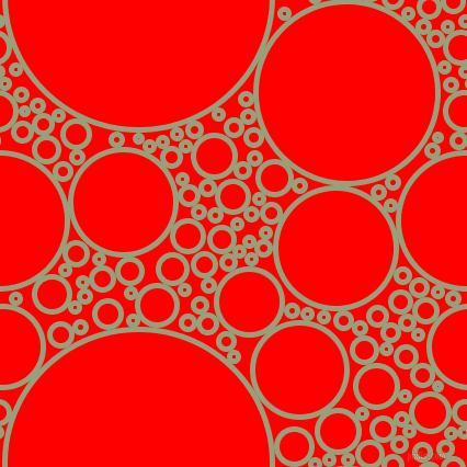 bubbles, circles, sponge, big, medium, small, 5 pixel line width, Sage and Red circles bubbles sponge soap seamless tileable