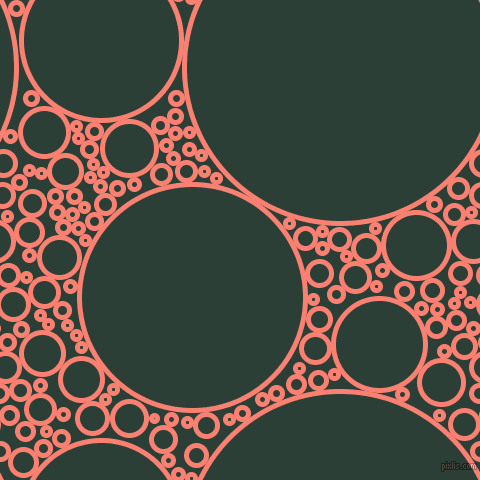 bubbles, circles, sponge, big, medium, small, 5 pixel line width, Salmon and Celtic circles bubbles sponge soap seamless tileable