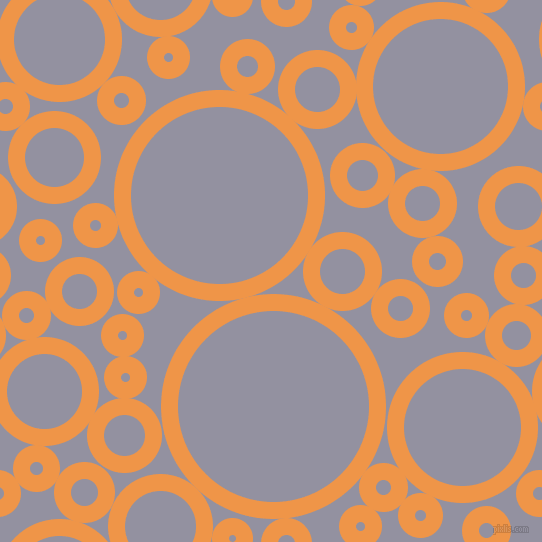 bubbles, circles, sponge, big, medium, small, 17 pixel line width, Sea Buckthorn and Grey Suit circles bubbles sponge soap seamless tileable