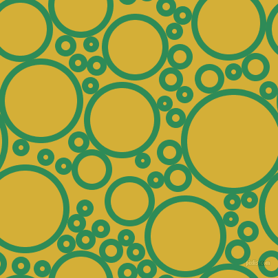 bubbles, circles, sponge, big, medium, small, 9 pixel line width, Sea Green and Metallic Gold circles bubbles sponge soap seamless tileable
