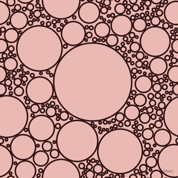bubbles, circles, sponge, big, medium, small, 5 pixel line widthSeal Brown and Beauty Bush circles bubbles sponge soap seamless tileable