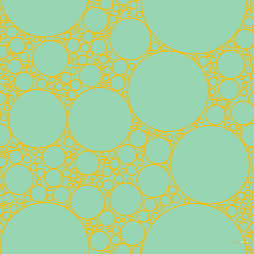bubbles, circles, sponge, big, medium, small, 2 pixel line width, Selective Yellow and Vista Blue circles bubbles sponge soap seamless tileable