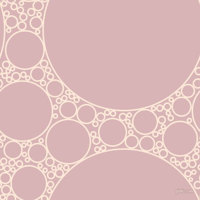 bubbles, circles, sponge, big, medium, small, 3 pixel line width, Serenade and Pink Flare circles bubbles sponge soap seamless tileable