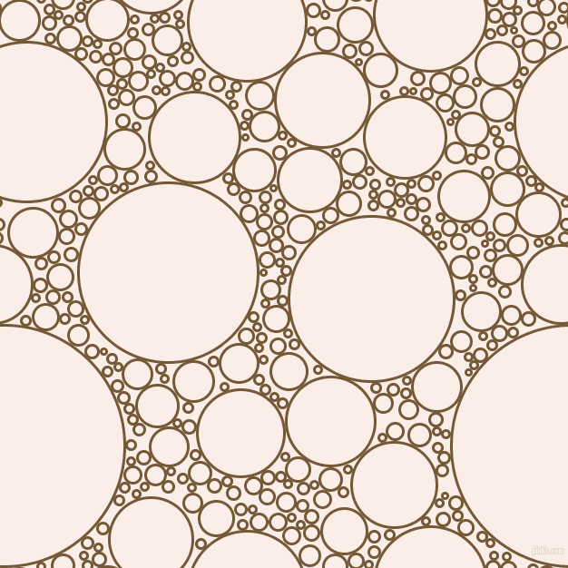 bubbles, circles, sponge, big, medium, small, 3 pixel line width, Shingle Fawn and Rose White circles bubbles sponge soap seamless tileable