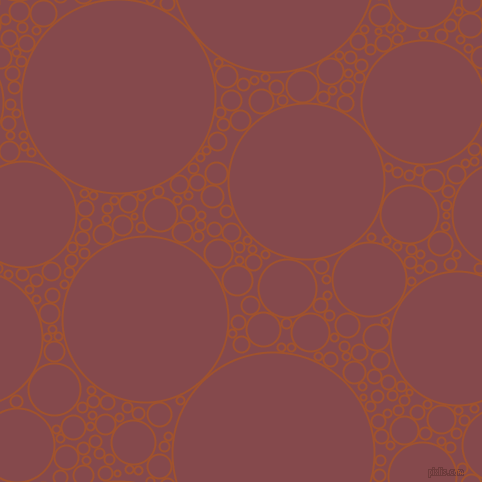 bubbles, circles, sponge, big, medium, small, 2 pixel line width, Sienna and Solid Pink circles bubbles sponge soap seamless tileable