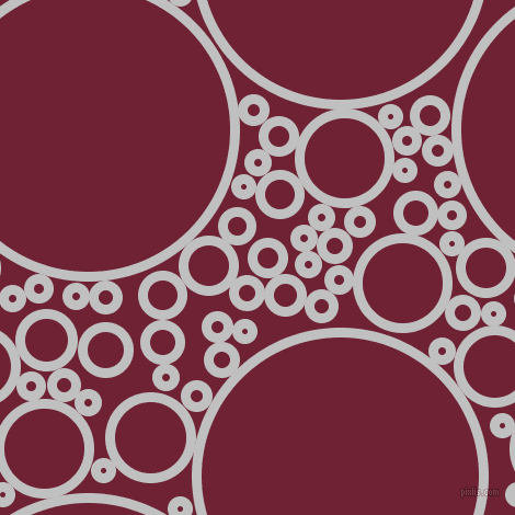 bubbles, circles, sponge, big, medium, small, 9 pixel line width, Silver and Claret circles bubbles sponge soap seamless tileable
