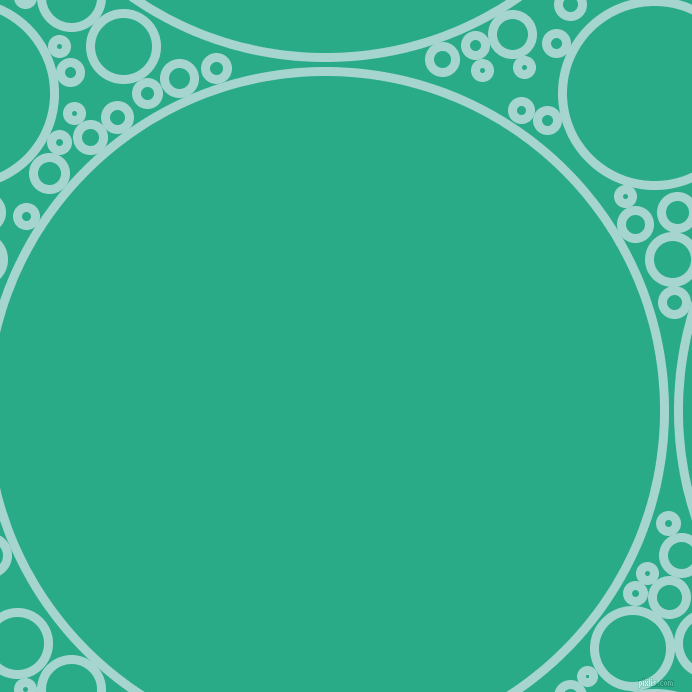 bubbles, circles, sponge, big, medium, small, 9 pixel line width, Sinbad and Jungle Green circles bubbles sponge soap seamless tileable