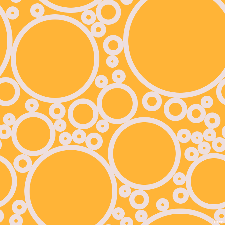 bubbles, circles, sponge, big, medium, small, 17 pixel line width, Soft Peach and Supernova circles bubbles sponge soap seamless tileable