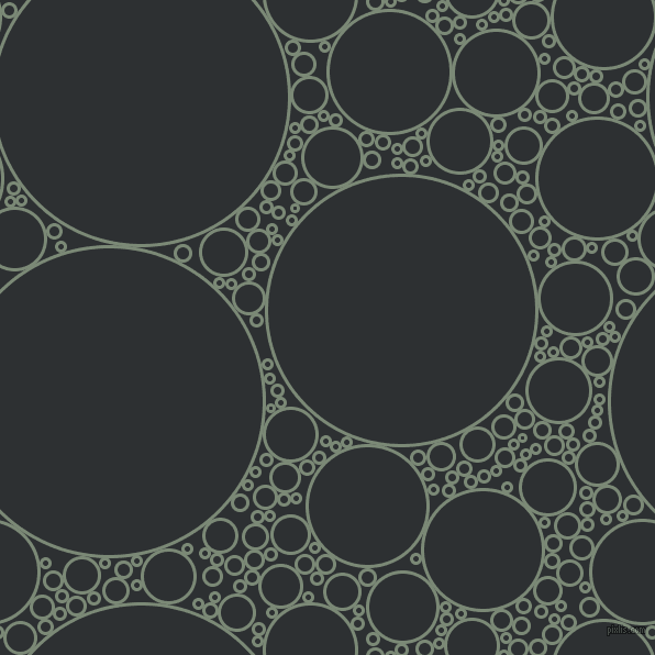 bubbles, circles, sponge, big, medium, small, 3 pixel line width, Spanish Green and Cod Grey circles bubbles sponge soap seamless tileable