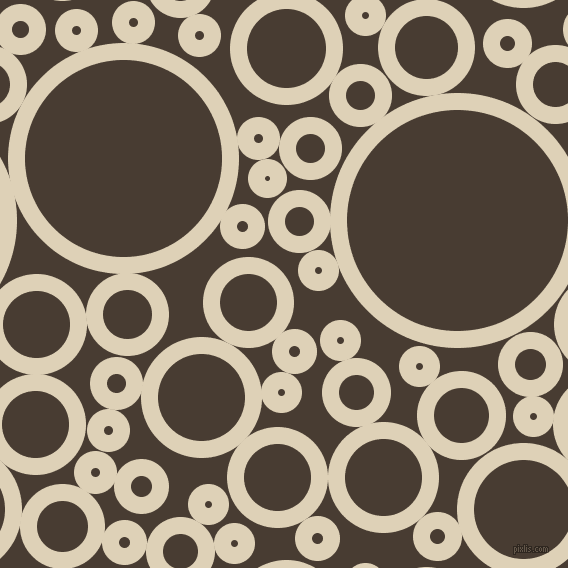 bubbles, circles, sponge, big, medium, small, 17 pixel line width, Spanish White and Taupe circles bubbles sponge soap seamless tileable