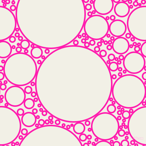 bubbles, circles, sponge, big, medium, small, 5 pixel line width, Spicy Pink and Alabaster circles bubbles sponge soap seamless tileable