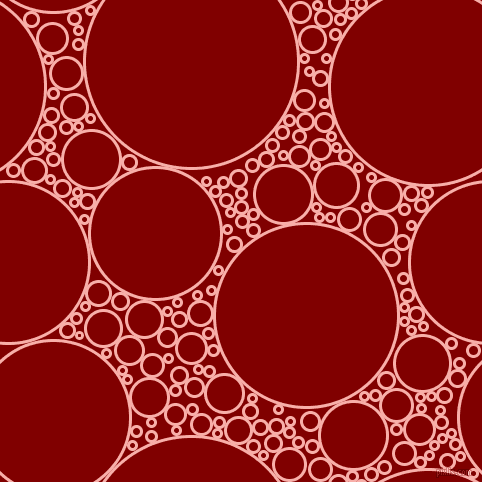 bubbles, circles, sponge, big, medium, small, 3 pixel line width, Sundown and Maroon circles bubbles sponge soap seamless tileable