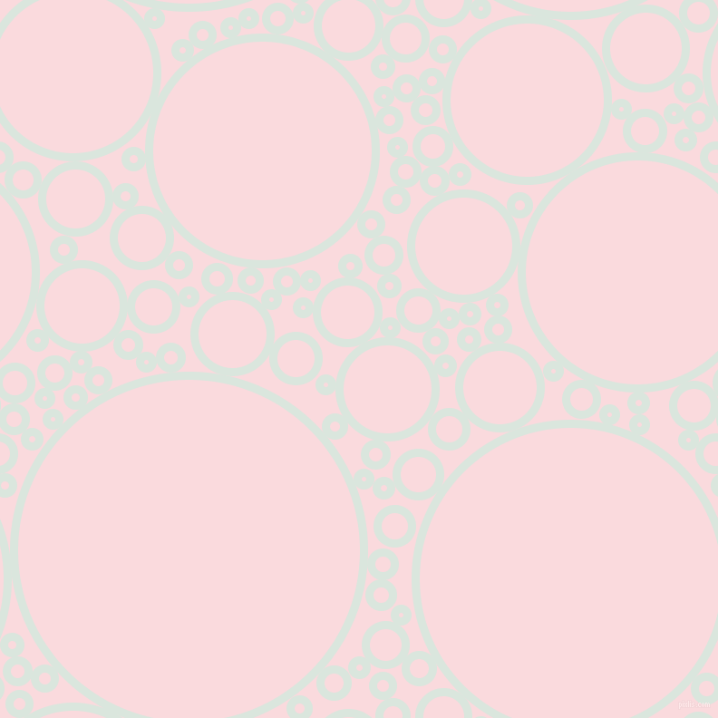 bubbles, circles, sponge, big, medium, small, 9 pixel line width, Swans Down and Pale Pink circles bubbles sponge soap seamless tileable
