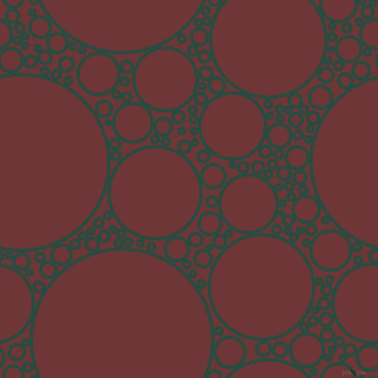bubbles, circles, sponge, big, medium, small, 5 pixel line width, Te Papa Green and Sanguine Brown circles bubbles sponge soap seamless tileable