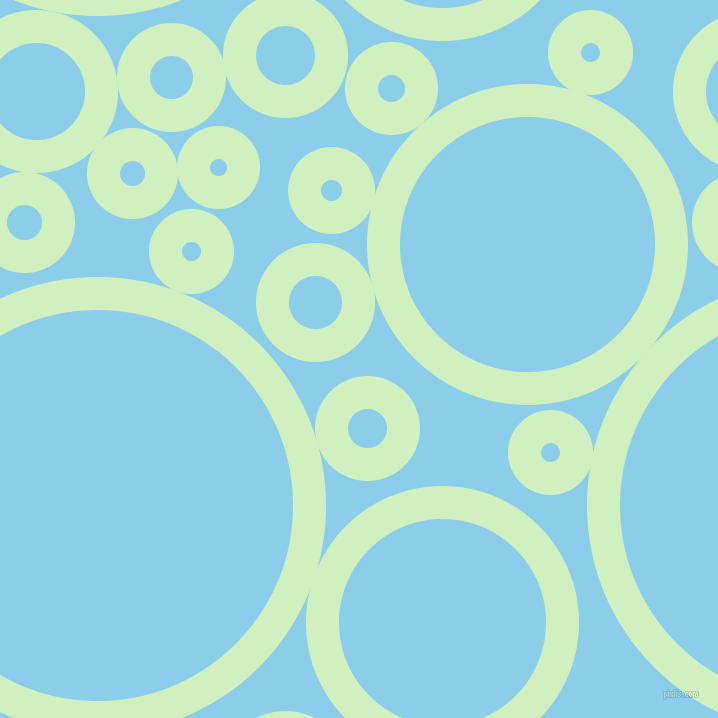 bubbles, circles, sponge, big, medium, small, 33 pixel line width, Tea Green and Anakiwa circles bubbles sponge soap seamless tileable