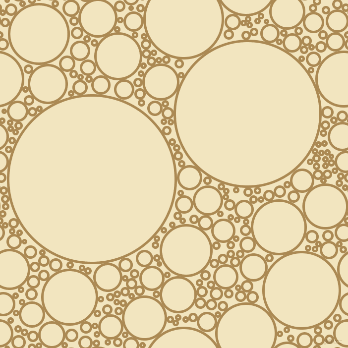 bubbles, circles, sponge, big, medium, small, 5 pixel line width, Teak and Half Colonial White circles bubbles sponge soap seamless tileable