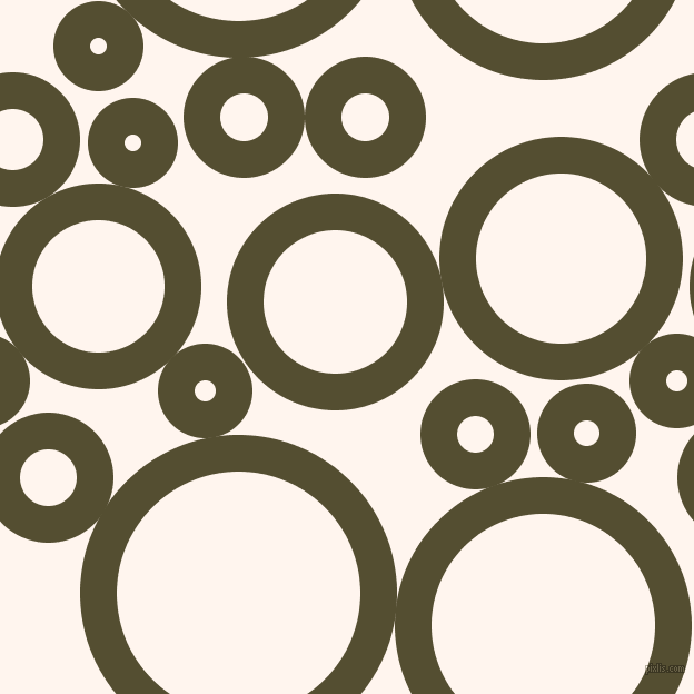 bubbles, circles, sponge, big, medium, small, 33 pixel line width, Thatch Green and Seashell circles bubbles sponge soap seamless tileable