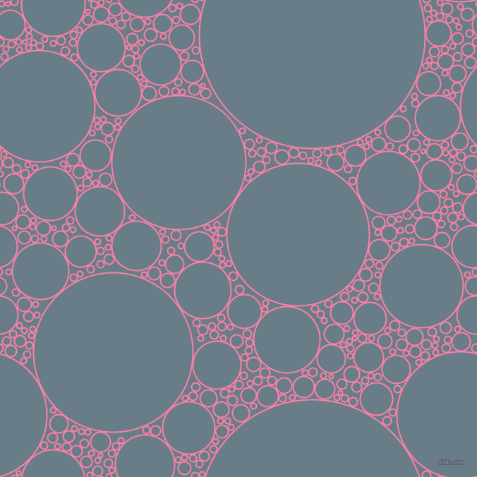 bubbles, circles, sponge, big, medium, small, 2 pixel line width, Tickle Me Pink and Lynch circles bubbles sponge soap seamless tileable