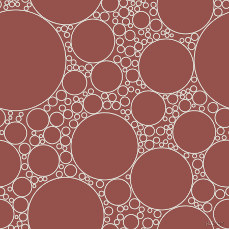 bubbles, circles, sponge, big, medium, small, 2 pixel line width, Timberwolf and Copper Rust circles bubbles sponge soap seamless tileable