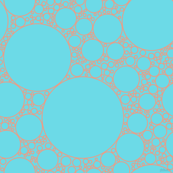 bubbles, circles, sponge, big, medium, small, 3 pixel line width, Tonys Pink and Turquoise Blue circles bubbles sponge soap seamless tileable