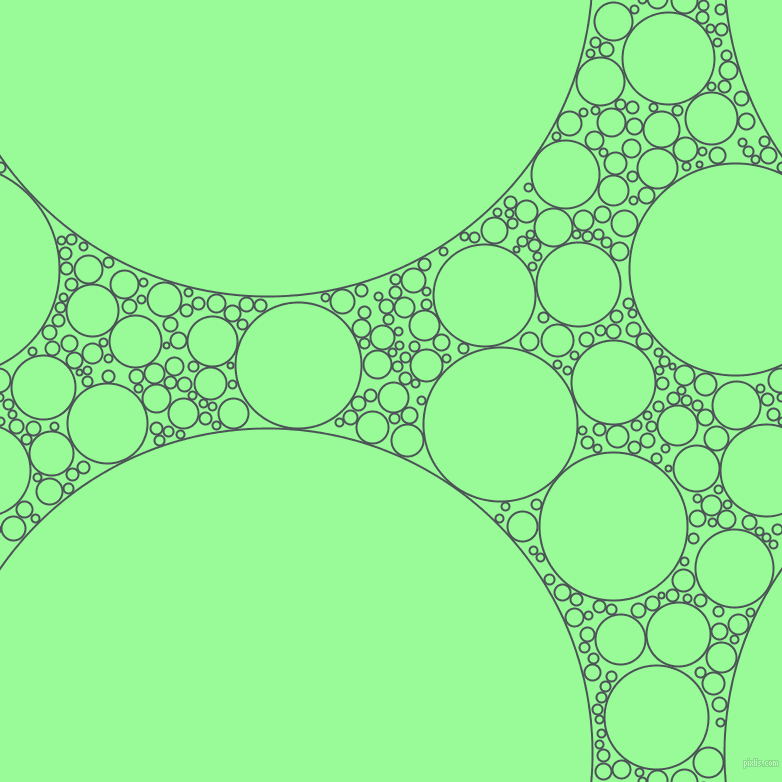 bubbles, circles, sponge, big, medium, small, 2 pixel line width, Trout and Pale Green circles bubbles sponge soap seamless tileable