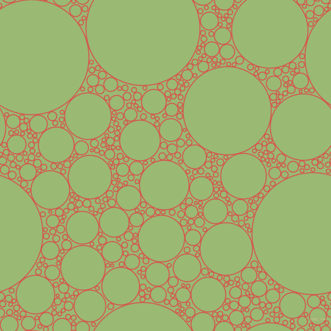 bubbles, circles, sponge, big, medium, small, 2 pixel line width, Valencia and Olivine circles bubbles sponge soap seamless tileable