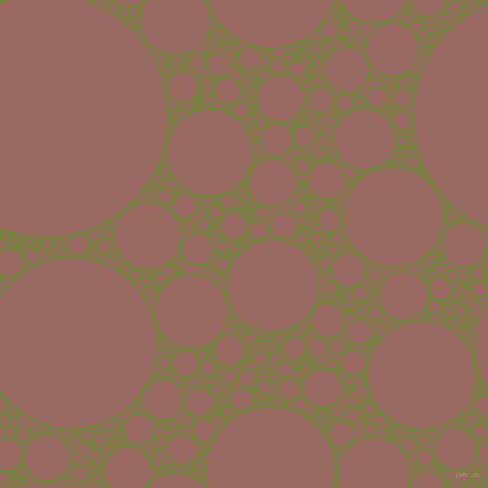 bubbles, circles, sponge, big, medium, small, 2 pixel line width, Vida Loca and Dark Chestnut circles bubbles sponge soap seamless tileable