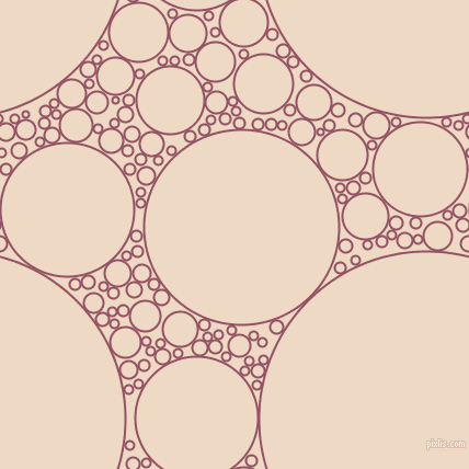 bubbles, circles, sponge, big, medium, small, 2 pixel line width, Vin Rouge and Almond circles bubbles sponge soap seamless tileable