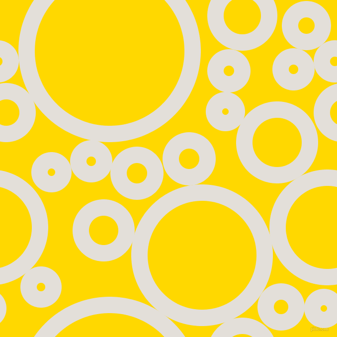 bubbles, circles, sponge, big, medium, small, 33 pixel line width, Vista White and School Bus Yellow circles bubbles sponge soap seamless tileable