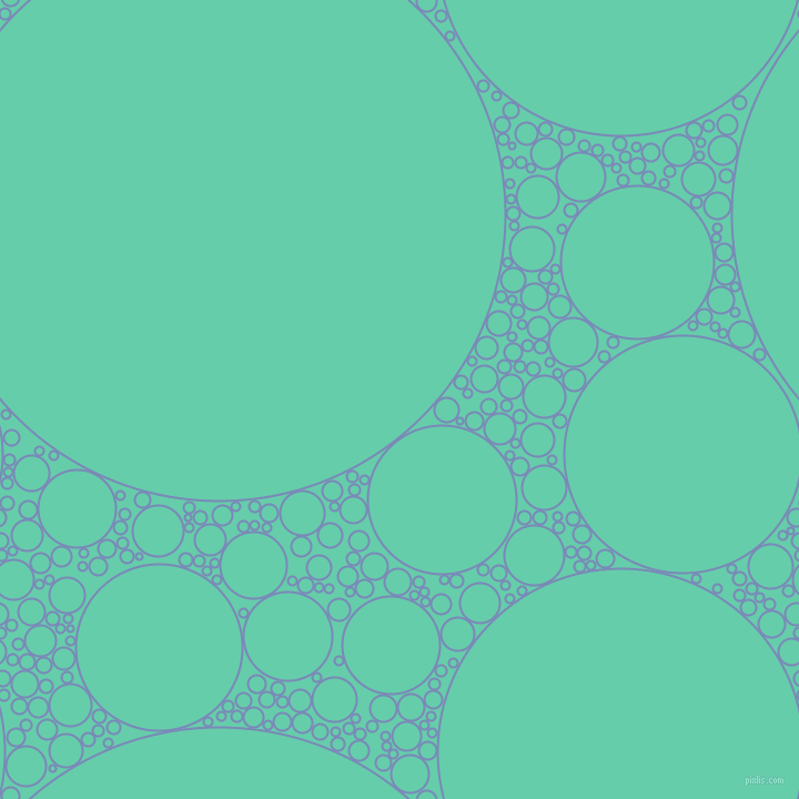 bubbles, circles, sponge, big, medium, small, 2 pixel line width, Wild Blue Yonder and Medium Aquamarine circles bubbles sponge soap seamless tileable
