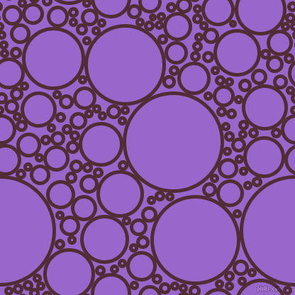 bubbles, circles, sponge, big, medium, small, 5 pixel line width, Wine Berry and Amethyst circles bubbles sponge soap seamless tileable