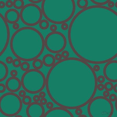 bubbles, circles, sponge, big, medium, small, 9 pixel line width, Woody Brown and Deep Sea circles bubbles sponge soap seamless tileable
