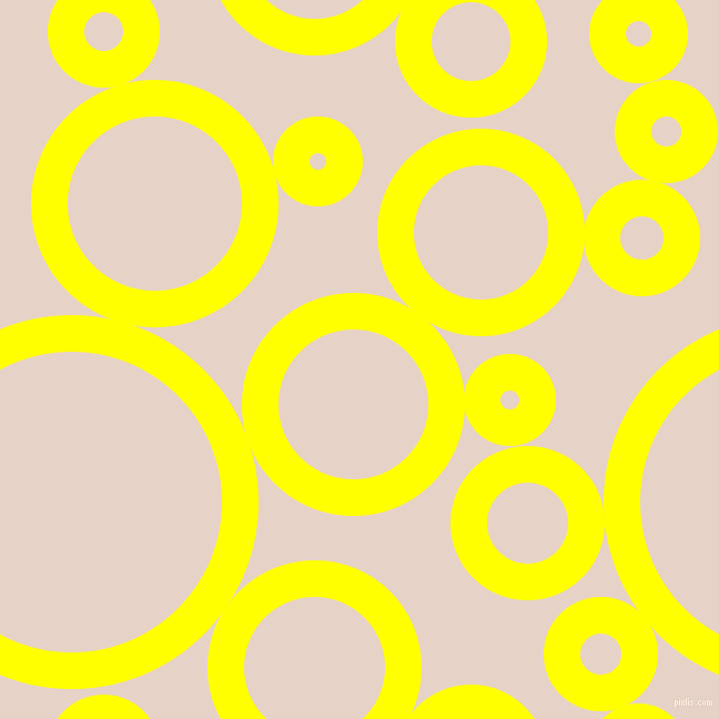 bubbles, circles, sponge, big, medium, small, 33 pixel line width, Yellow and Bizarre circles bubbles sponge soap seamless tileable