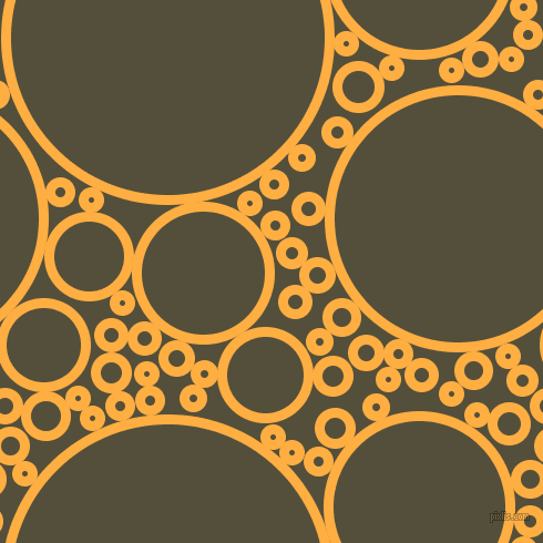 bubbles, circles, sponge, big, medium, small, 9 pixel line width, Yellow Orange and Panda circles bubbles sponge soap seamless tileable