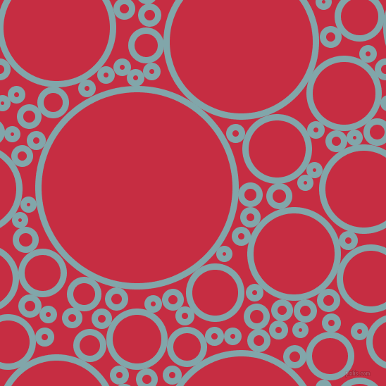 bubbles, circles, sponge, big, medium, small, 9 pixel line width, Ziggurat and Brick Red circles bubbles sponge soap seamless tileable