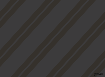 48 degree angle dual stripes line, 20 pixel line width, 6 and 58 pixel line spacing, Acadia and Fuscous Grey dual two line striped seamless tileable
