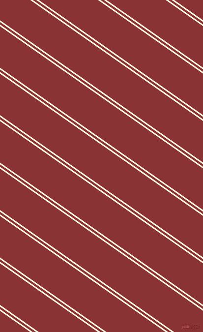 145 degree angles dual stripes line, 3 pixel line width, 4 and 69 pixels line spacing, Apricot White and Old Brick dual two line striped seamless tileable
