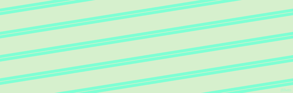 9 degree angle dual striped line, 10 pixel line width, 2 and 56 pixel line spacing, Aquamarine and Snowy Mint dual two line striped seamless tileable
