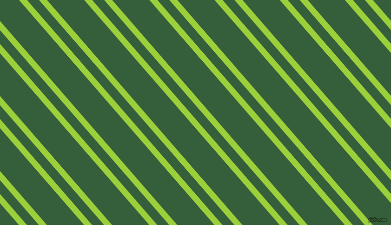 131 degree angles dual stripes line, 12 pixel line width, 18 and 56 pixels line spacing, Atlantis and Hunter Green dual two line striped seamless tileable