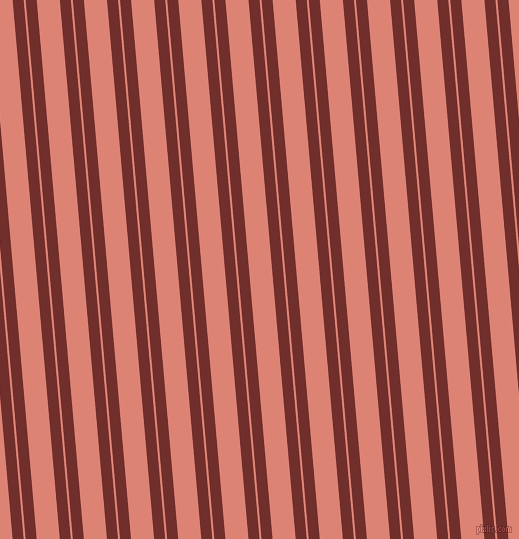 95 degree angle dual stripes line, 11 pixel line width, 2 and 23 pixel line spacing, Auburn and New York Pink dual two line striped seamless tileable