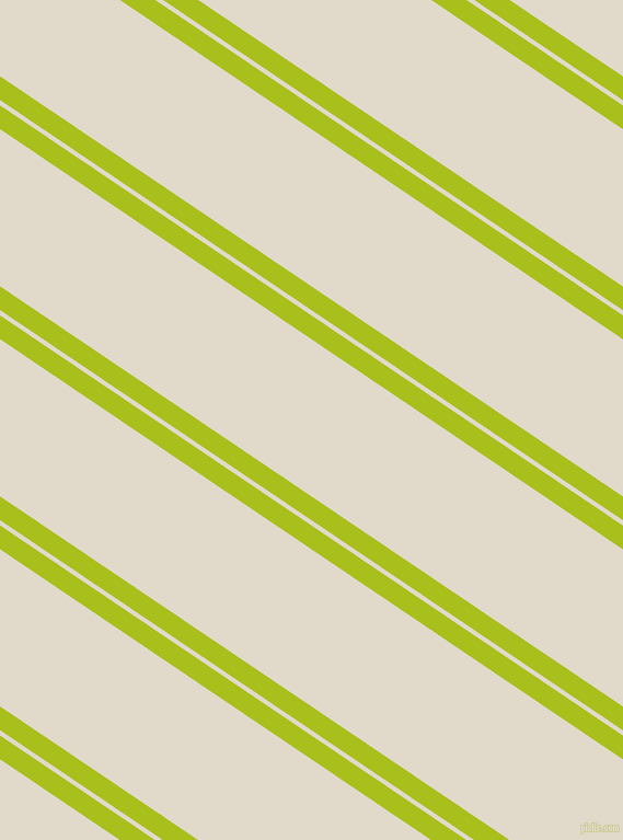 146 degree angles dual stripe line, 18 pixel line width, 4 and 119 pixels line spacing, Bahia and Albescent White dual two line striped seamless tileable