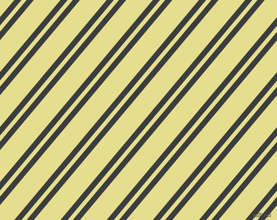 50 degree angle dual stripe lines, 11 pixel lines width, 8 and 41 pixel line spacing, Baltic Sea and Primrose dual two line striped seamless tileable