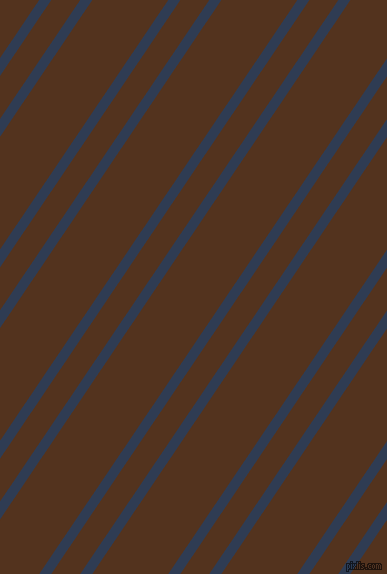 56 degree angles dual stripes line, 10 pixel line width, 24 and 63 pixels line spacing, Biscay and Brown Bramble dual two line striped seamless tileable