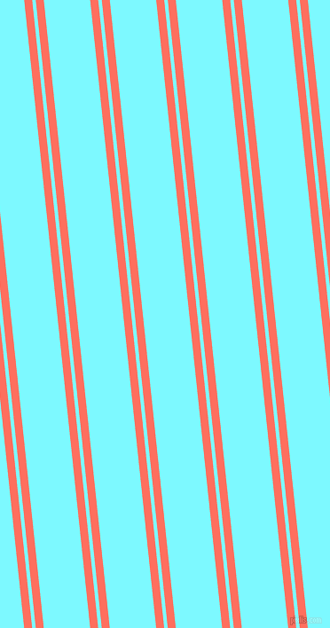 96 degree angle dual striped lines, 9 pixel lines width, 4 and 52 pixel line spacing, Bittersweet and Electric Blue dual two line striped seamless tileable